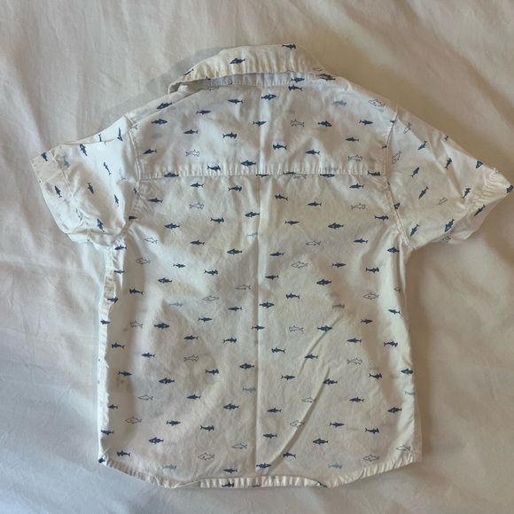 Oshkosh B’Gosh Shark 2T Short Sleeve Button Down Oxford - Picture 3 of 3